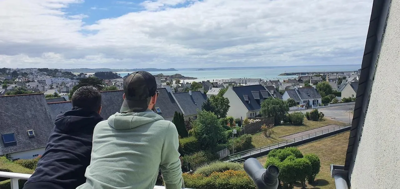 Appartement Bretagne Vue Mer Exceptionnelle Sur Les Hauts D'Erquy Au Calme ! Et Au Pied Du Gr34 Erquy